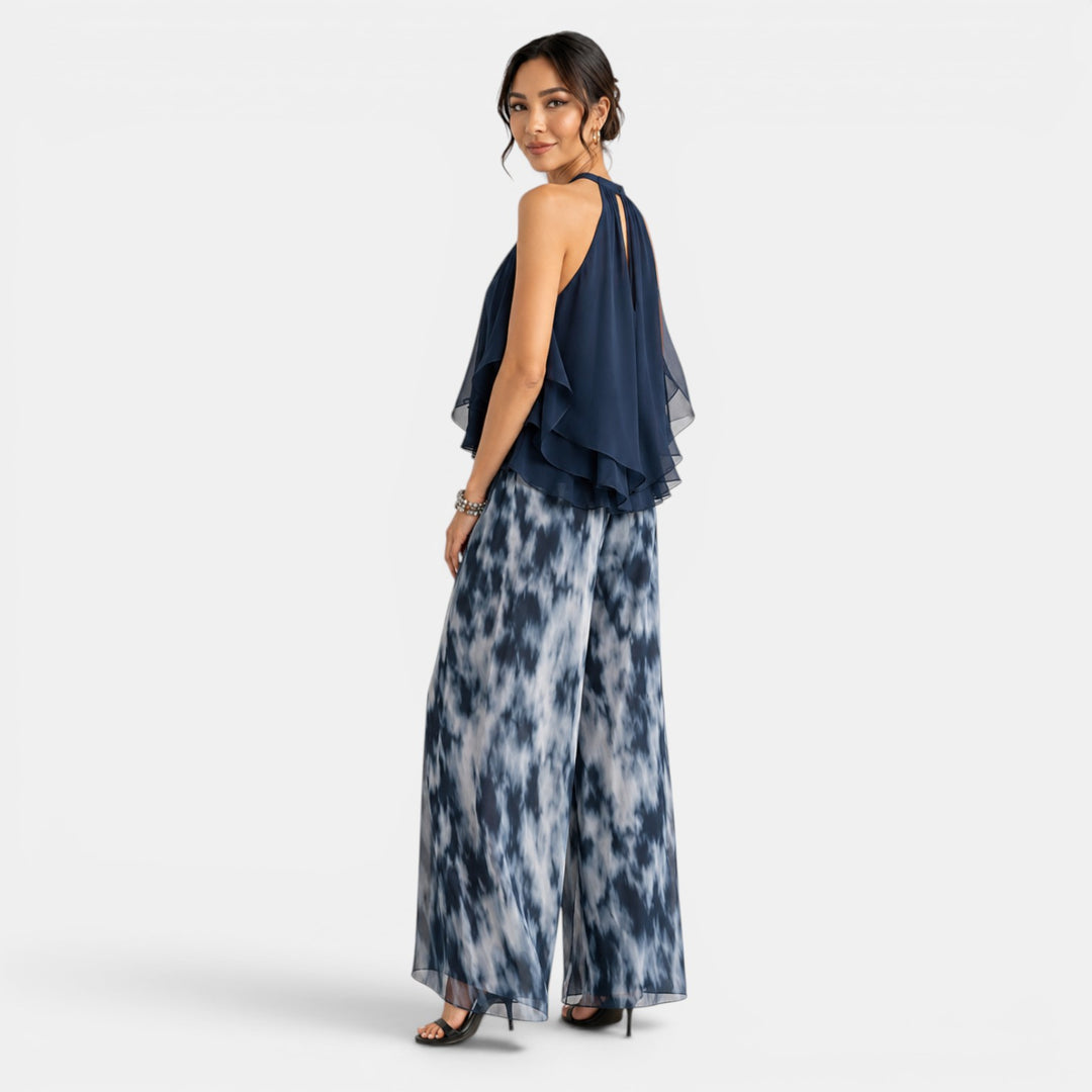 Conjunto Mujer Verano Azul Marino Halter