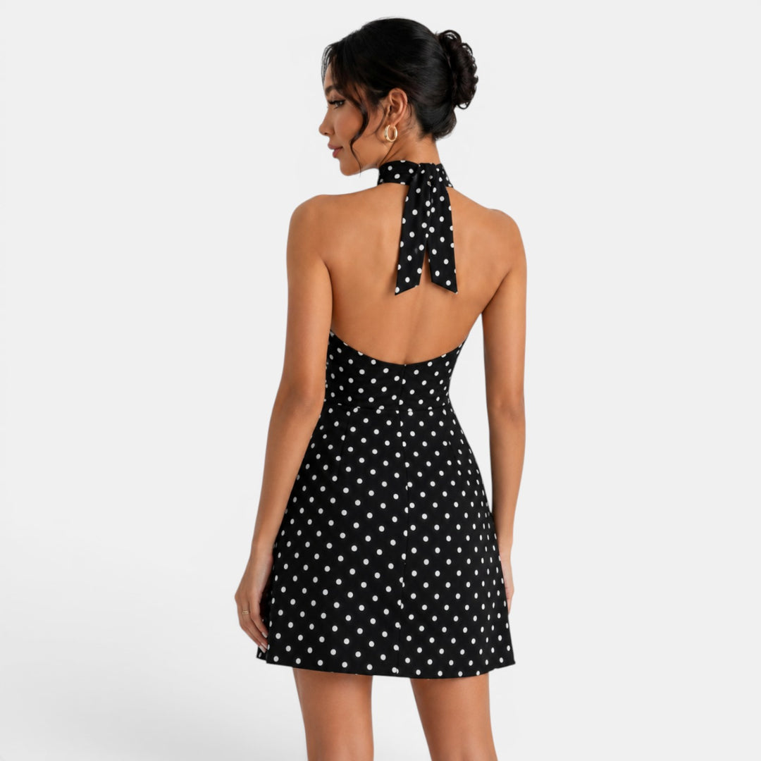 Vestido Corto Lunares Mujer
