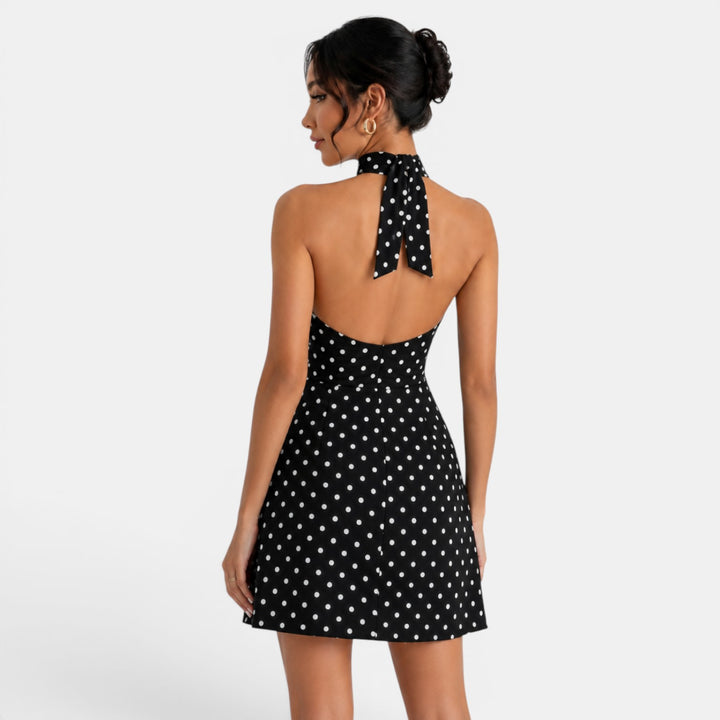 Vestido Corto Lunares Mujer