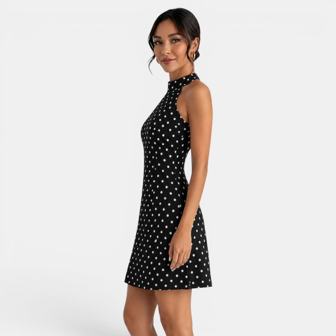 Vestido Corto Lunares Mujer