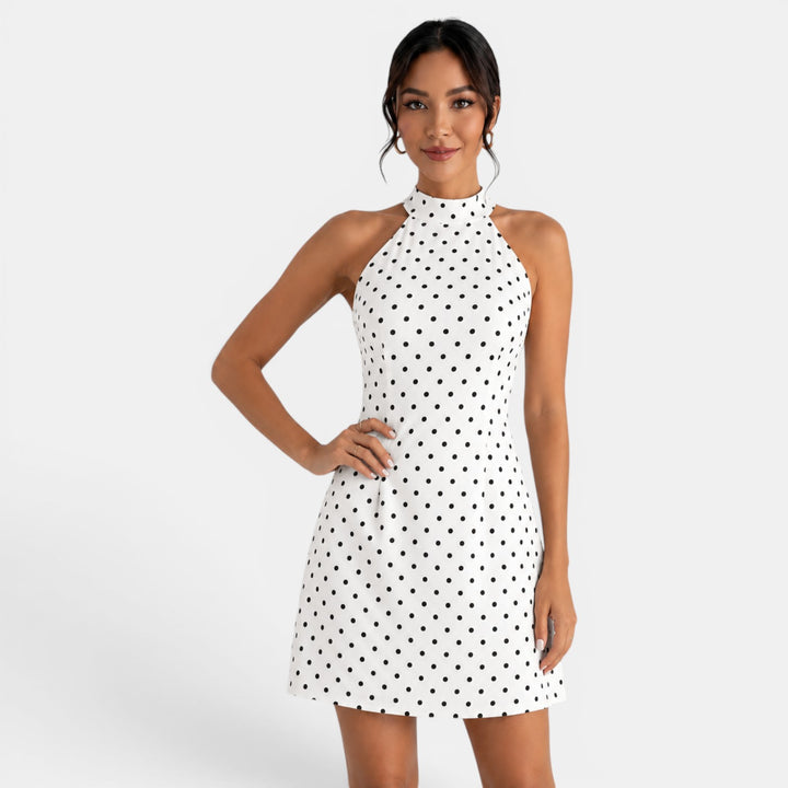 Vestido Corto Lunares Mujer