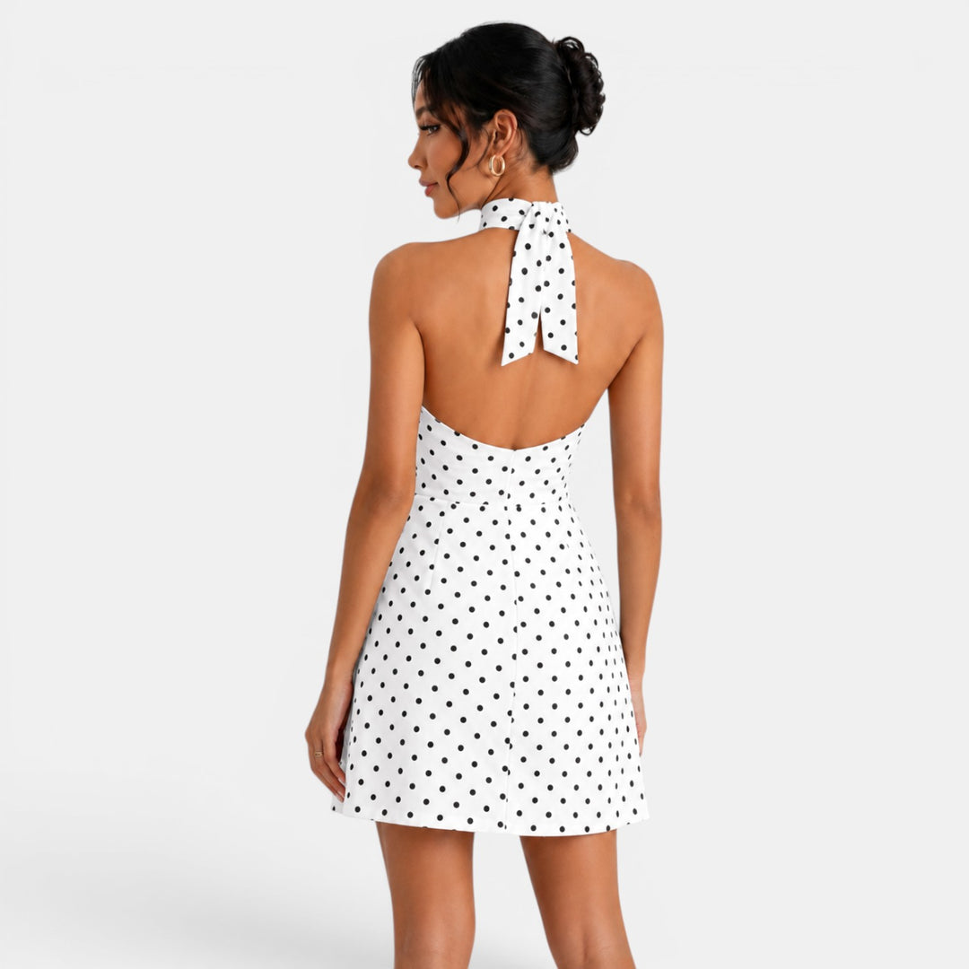 Vestido Corto Lunares Mujer