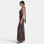 Women's Polka Dot Halter Dress