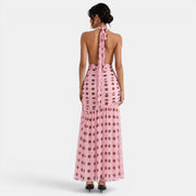 Women's Polka Dot Halter Dress