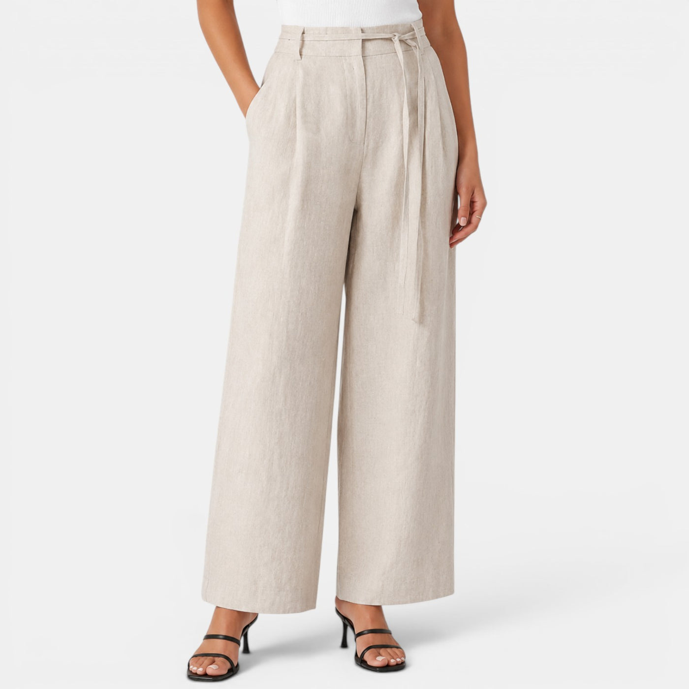 Women's Wide Linen Trousers