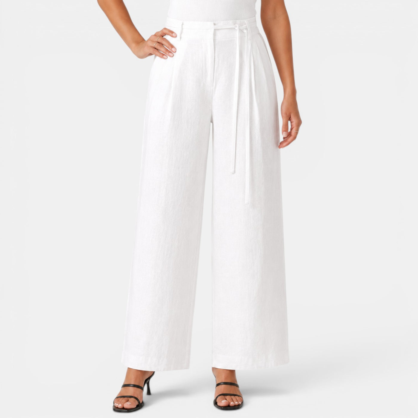 Women's Wide Linen Trousers