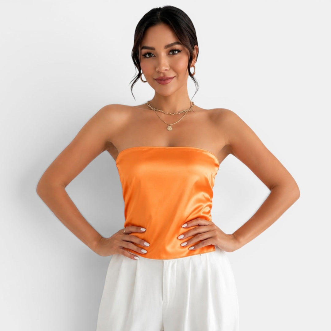Top Satinado Mujer