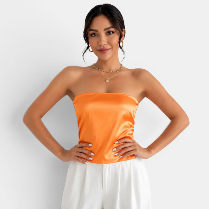 Top Satinado Mujer