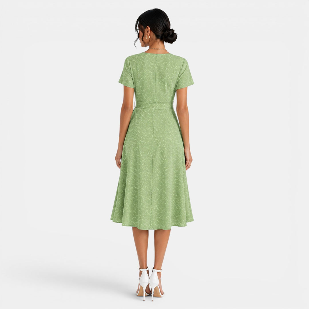Vestido Midi Floral Mujer