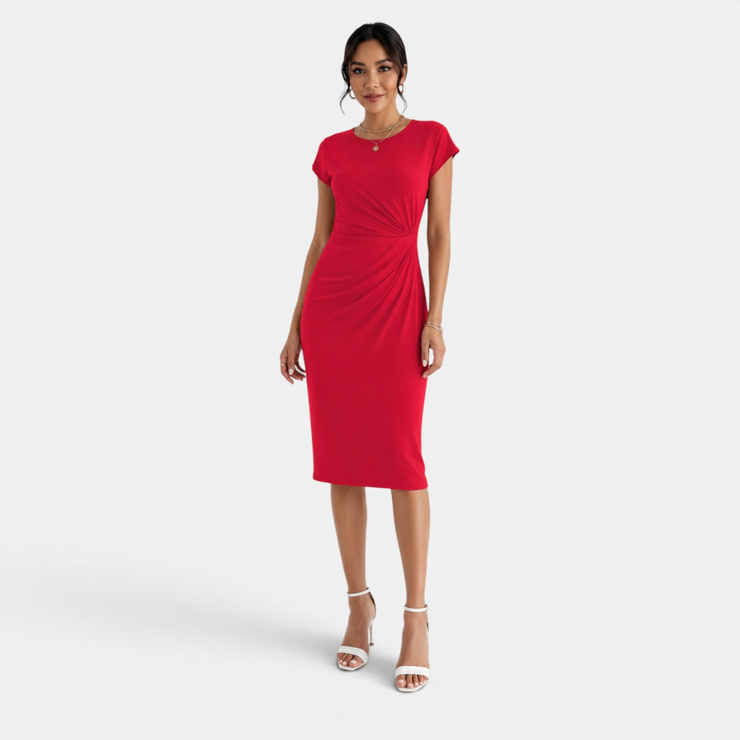 Vestido Midi Ajustado Mujer