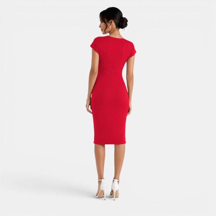 Vestido Midi Ajustado Mujer