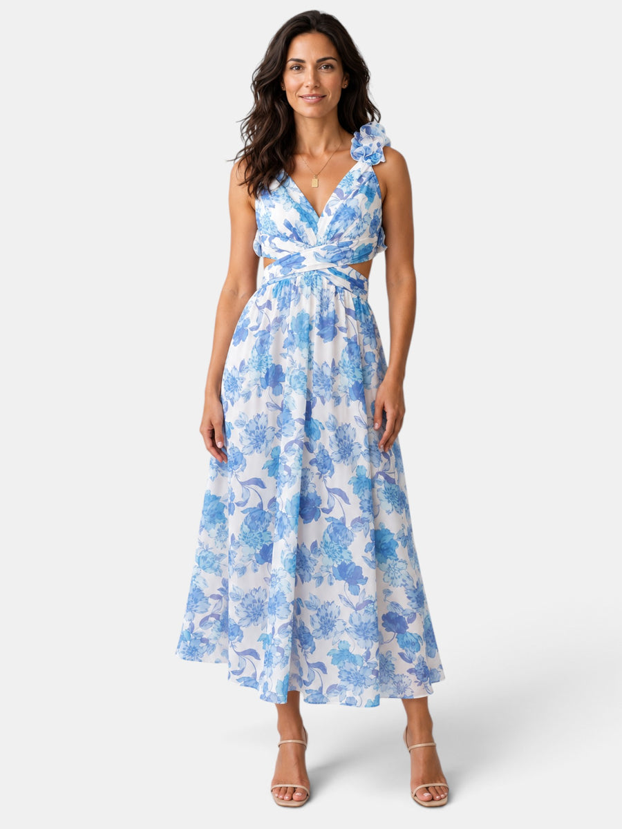 Vestido de Fiesta Mujer Floral