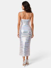 Vestido de Fiesta Midi Lentejuelas