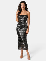 Vestido de Fiesta Midi Lentejuelas
