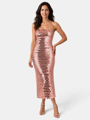 Vestido de Fiesta Midi Lentejuelas