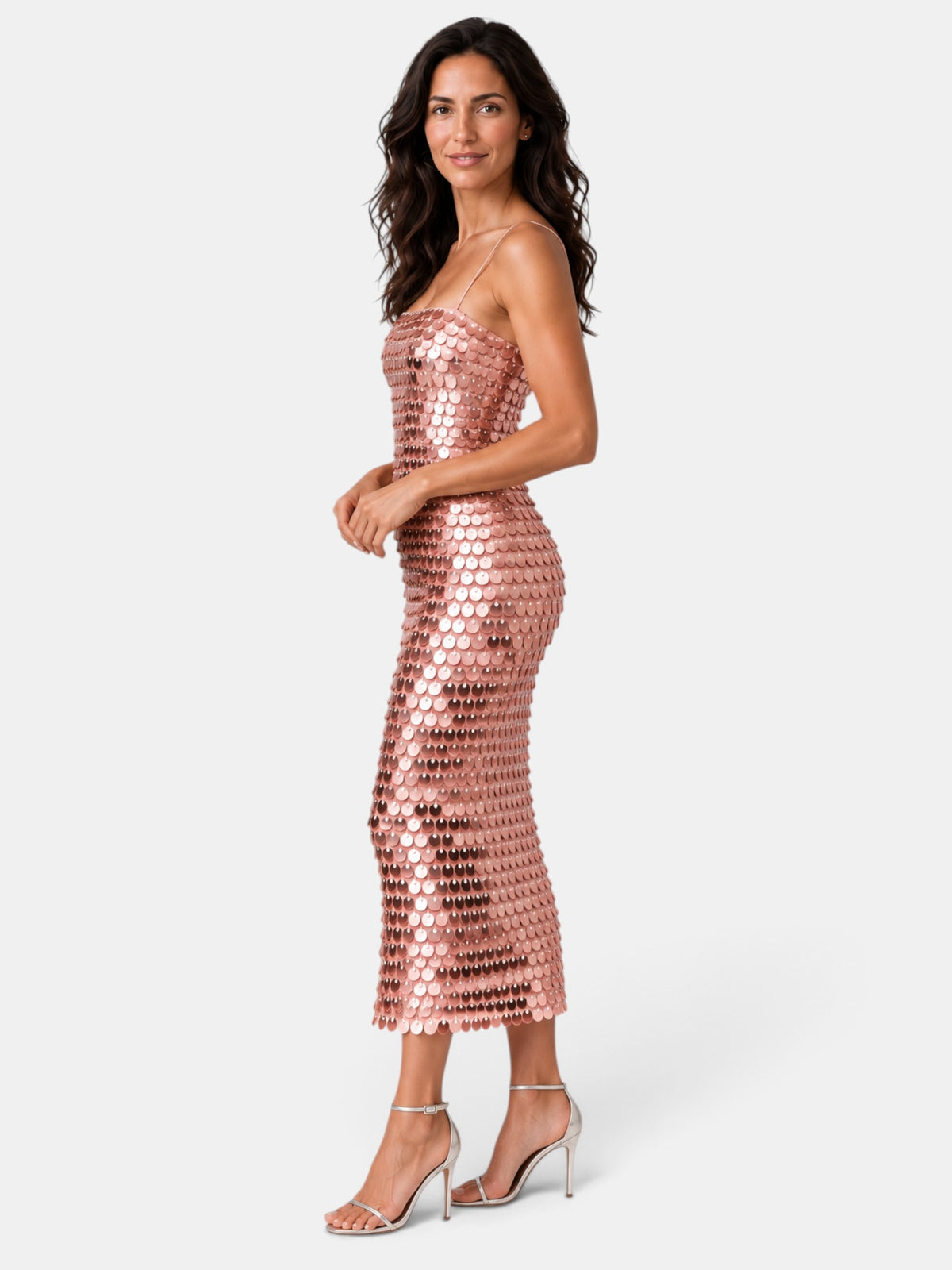 Vestido de Fiesta Midi Lentejuelas