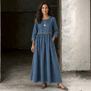 Women's Long Sleeve Denim Dress