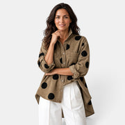 Camisa Mujer Lunares con Botones