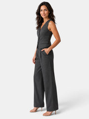 Conjunto Mujer Chaleco y Pantalón Ancho