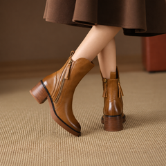 Women's Dressy Chunky Heel Ankle Boots