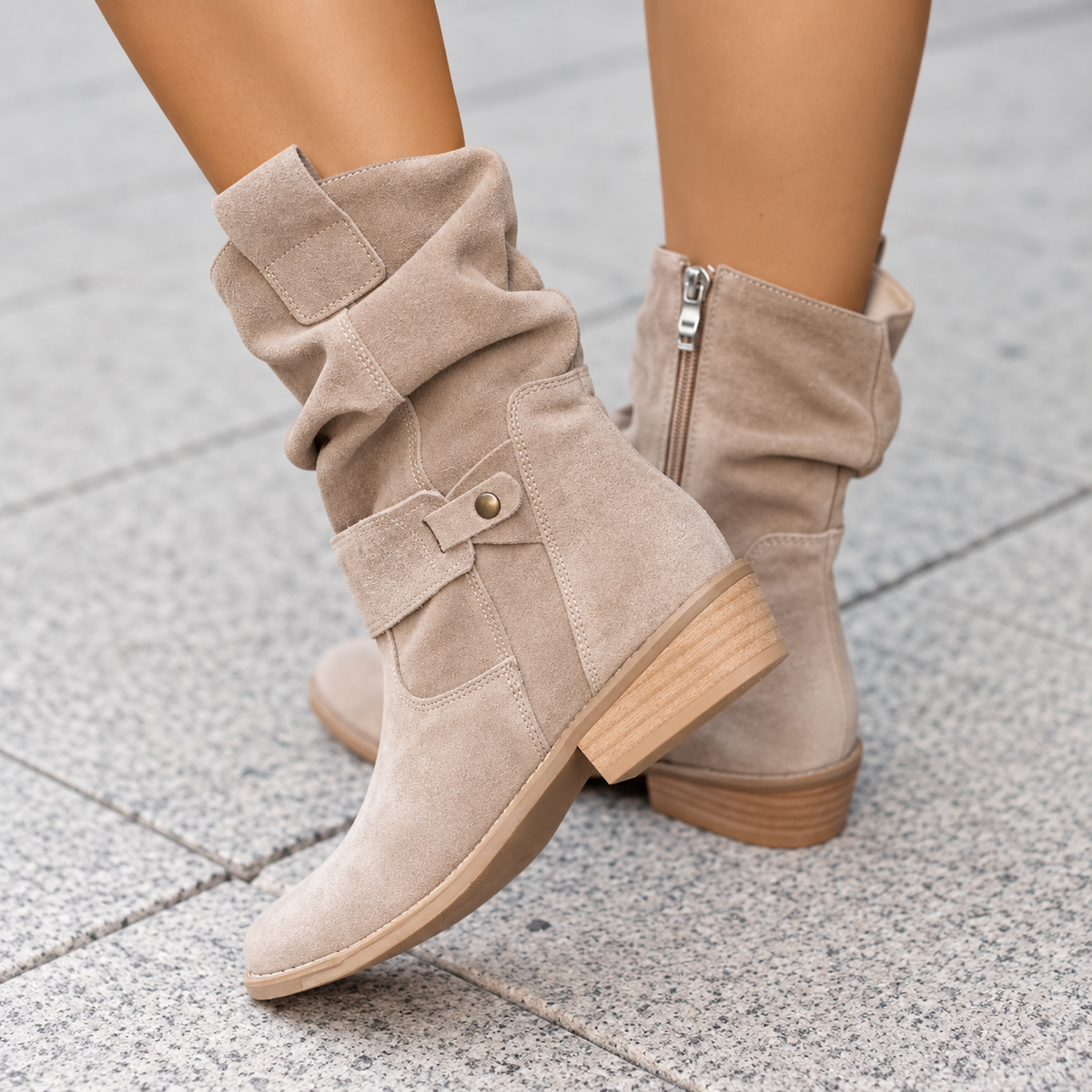 Botines Mujer Ortopédicos con Cremallera