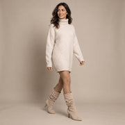 Botas Mujer Ante Vegano Tacón Acampanado
