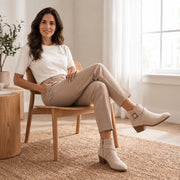 Botines Mujer Ante Tacón Bloque