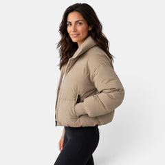 Chaqueta Corta Mujer Acolchada Ligera Invierno