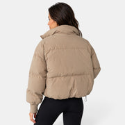 Chaqueta Corta Mujer Acolchada Ligera Invierno