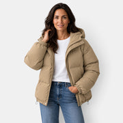 Chaqueta Acolchada Unisex Invierno con Capucha