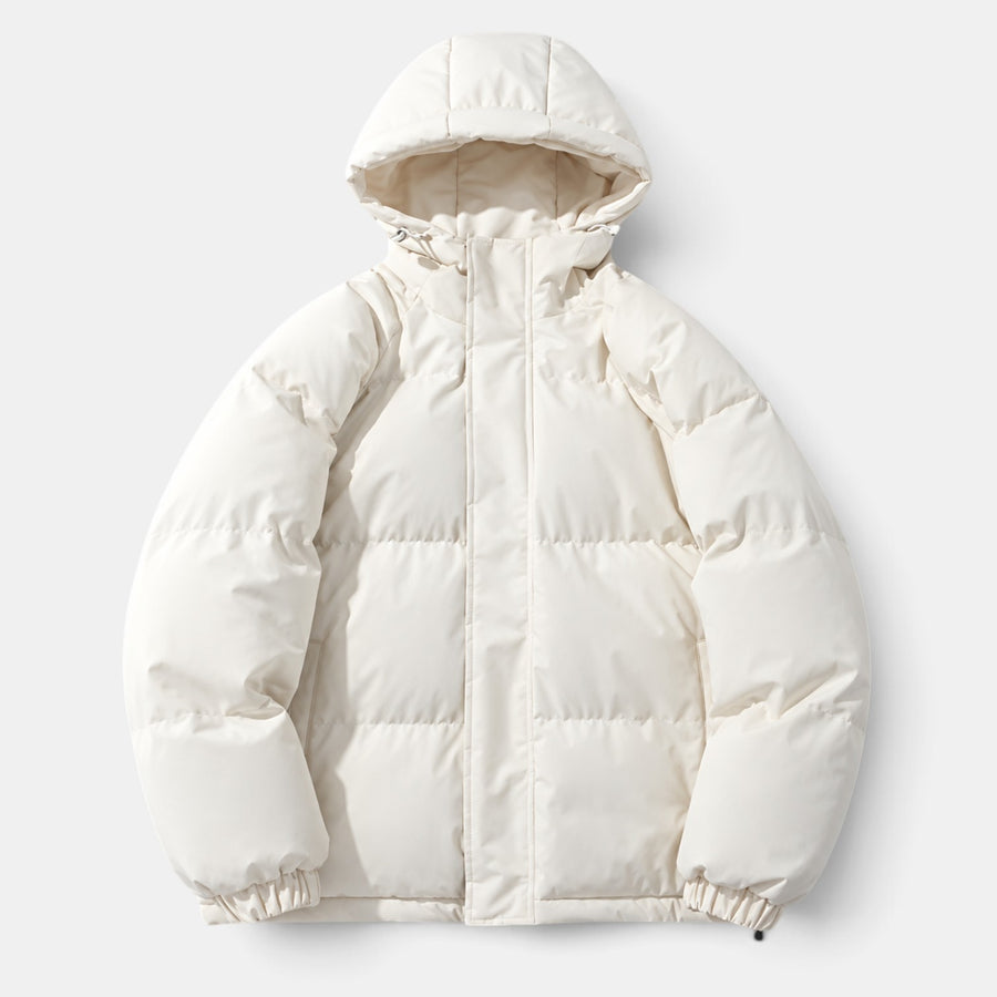 Chaqueta Acolchada Unisex Invierno con Capucha