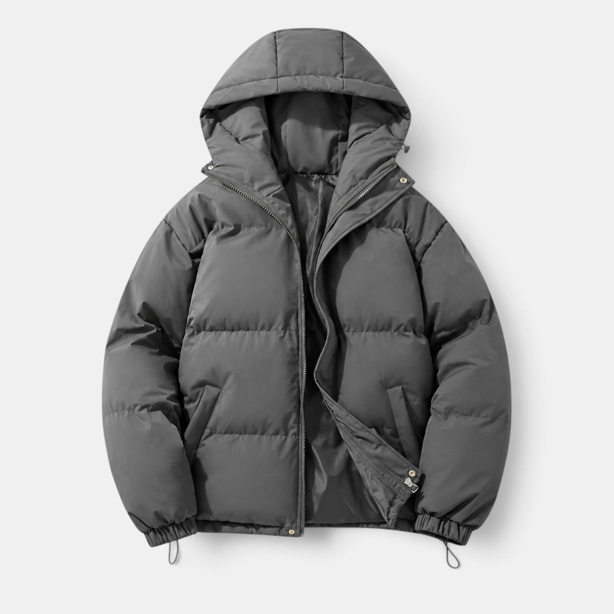 Chaqueta Acolchada Unisex Invierno con Capucha