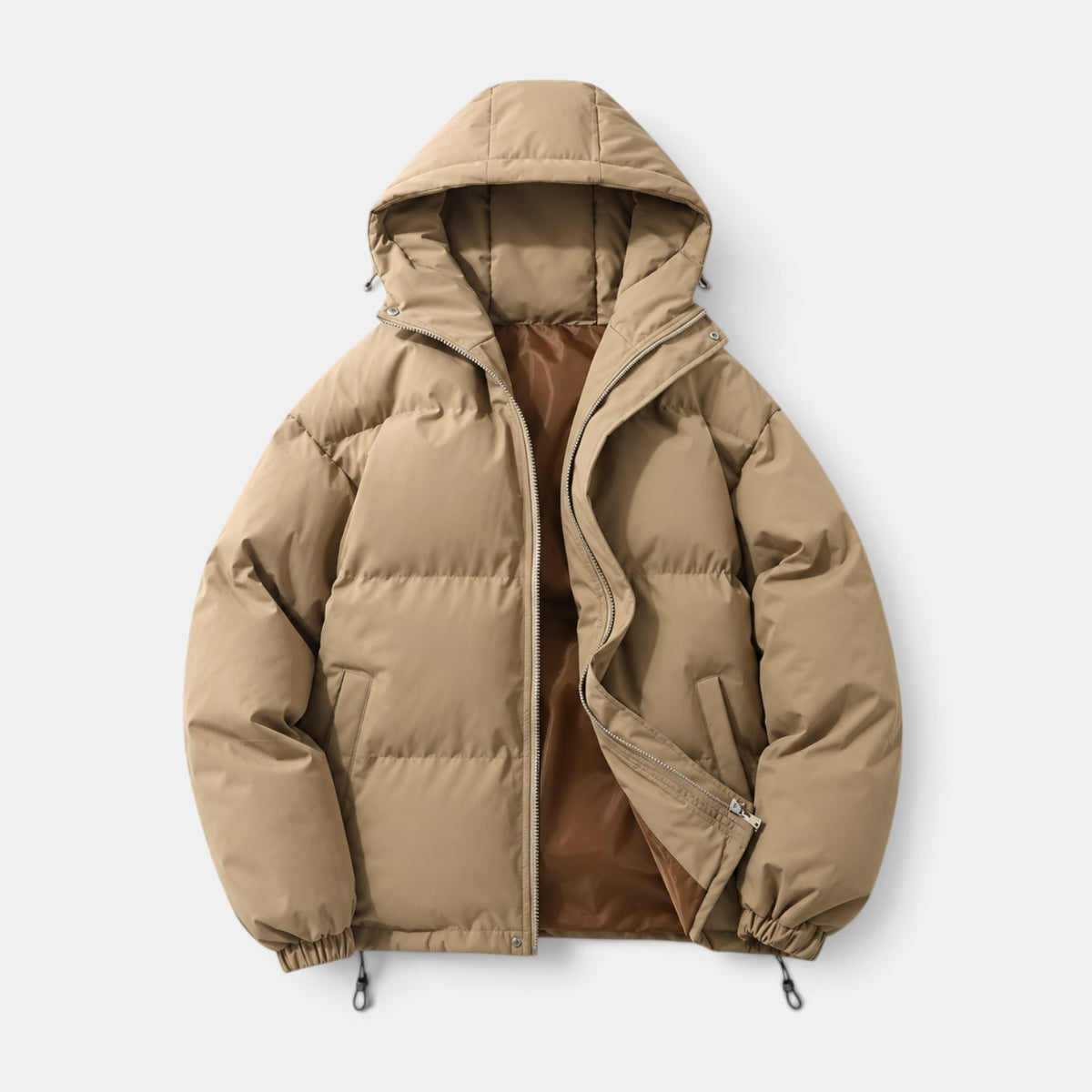 Chaqueta Acolchada Unisex Invierno con Capucha