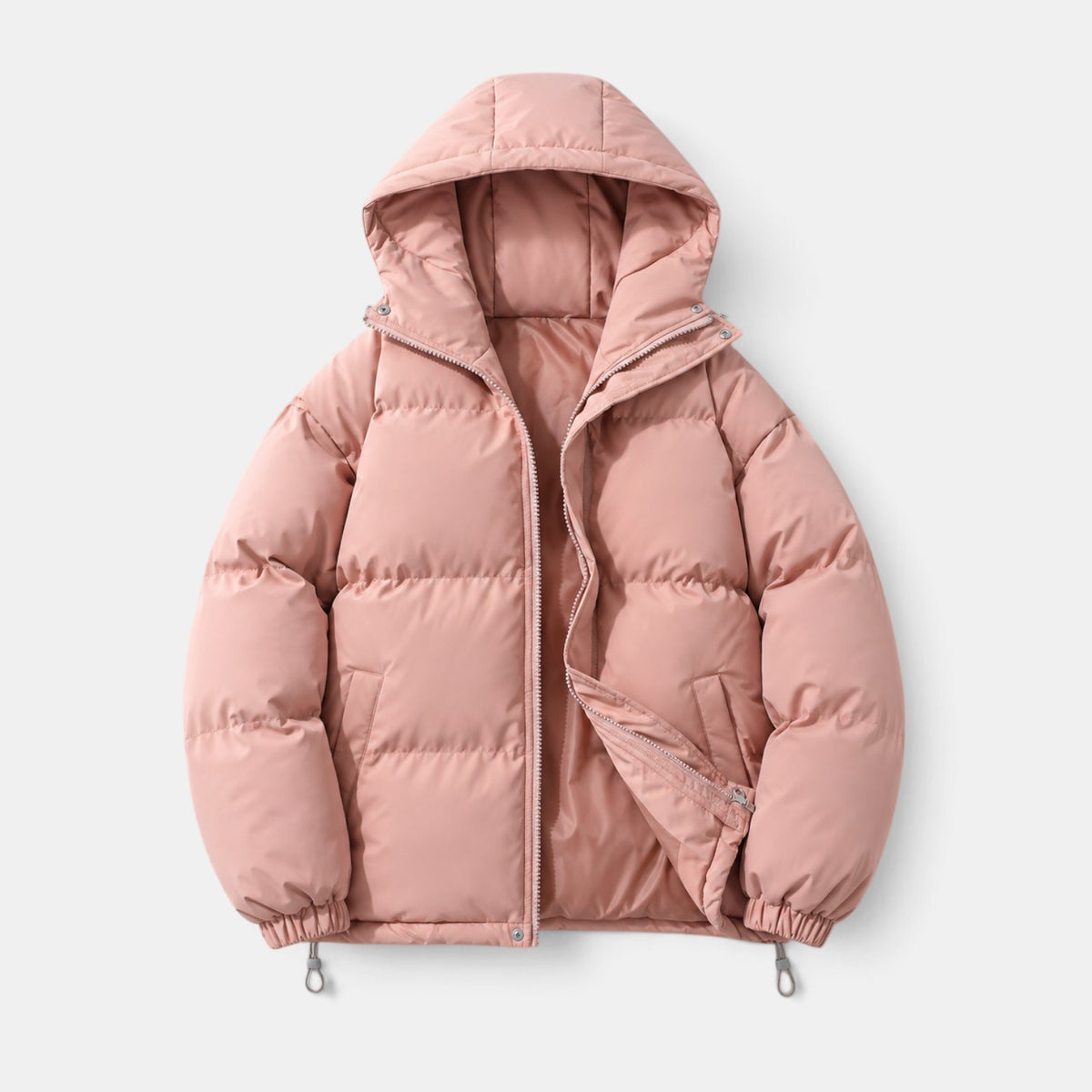 Chaqueta Acolchada Unisex Invierno con Capucha