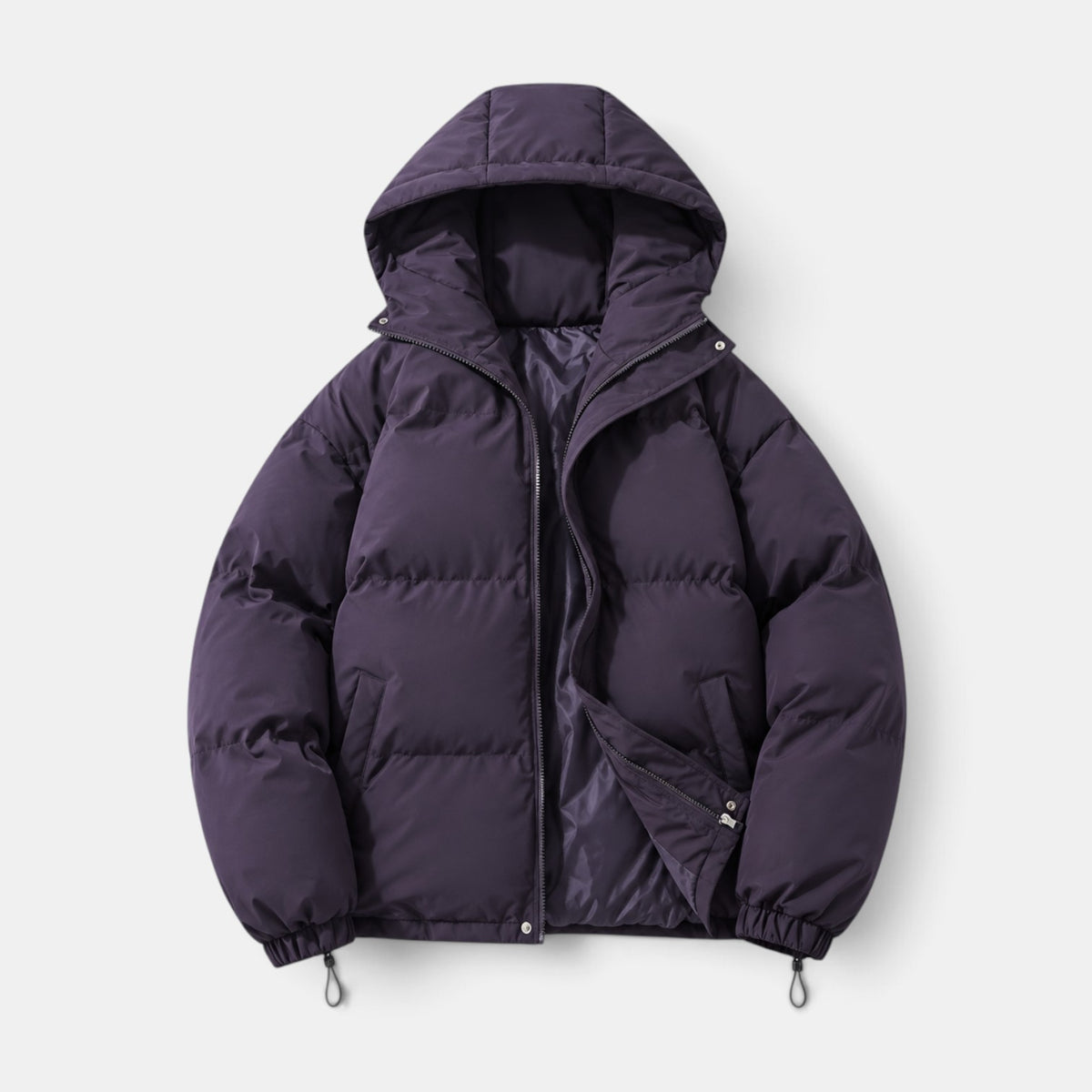 Chaqueta Acolchada Unisex Invierno con Capucha