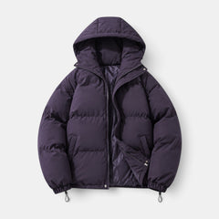 Chaqueta Acolchada Unisex Invierno con Capucha