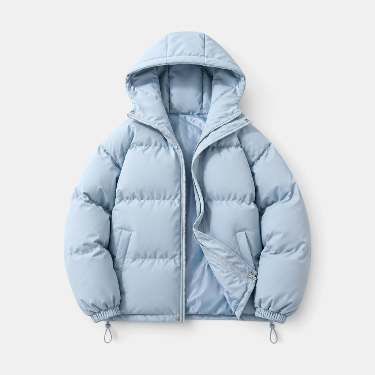 Chaqueta Acolchada Unisex Invierno con Capucha