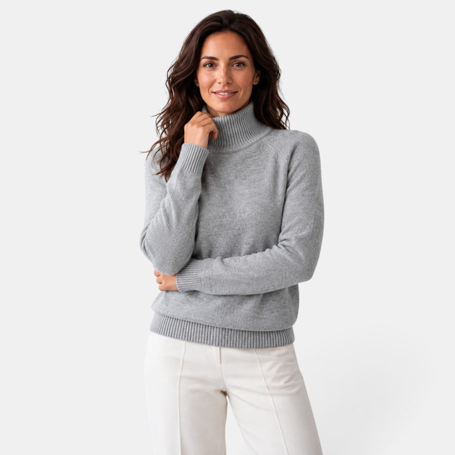 Women's Fine-Knit Turtleneck Sweater