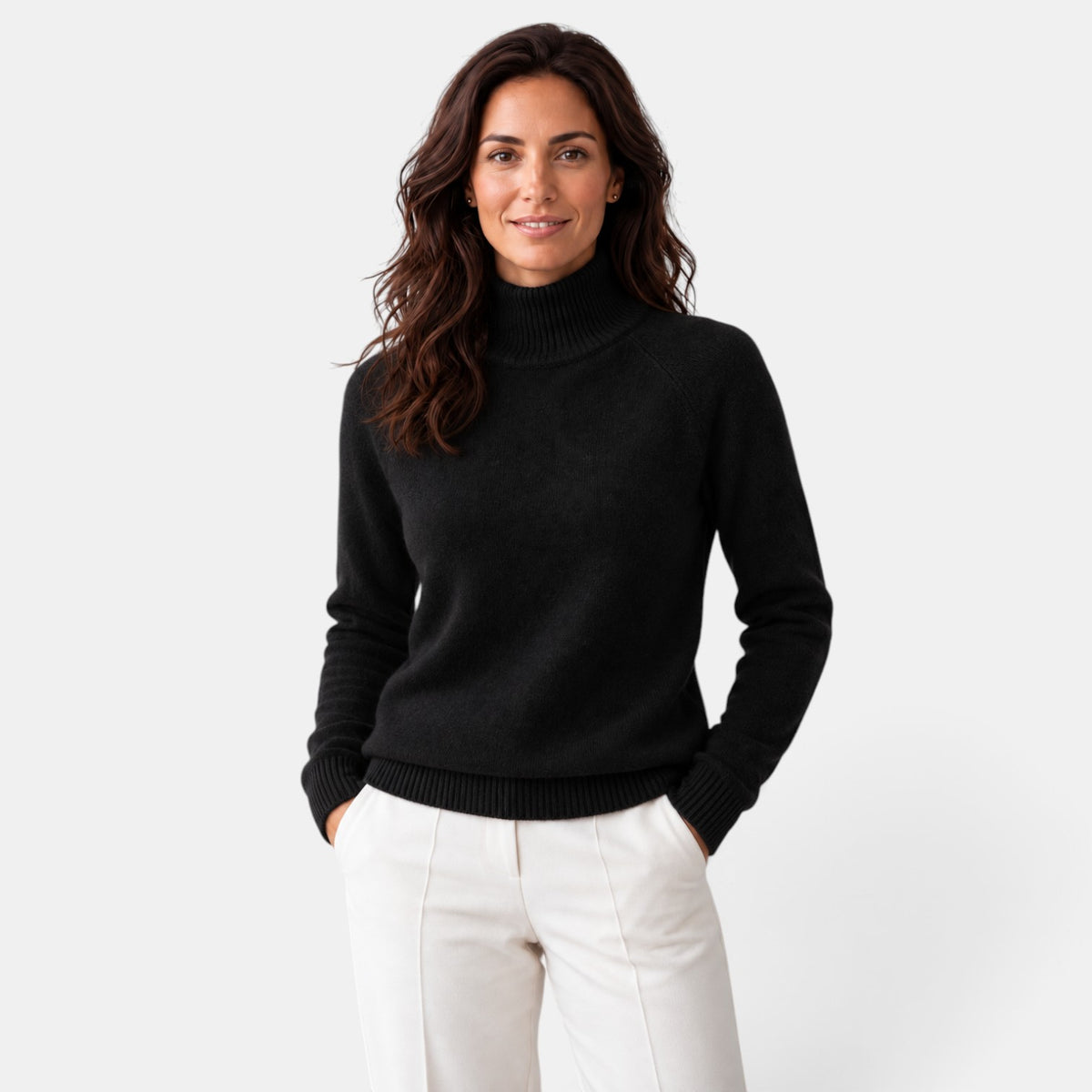 Women's Fine-Knit Turtleneck Sweater