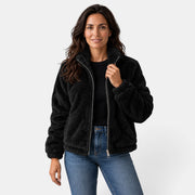 Chaqueta Mujer Teddy Bomber con Cremallera