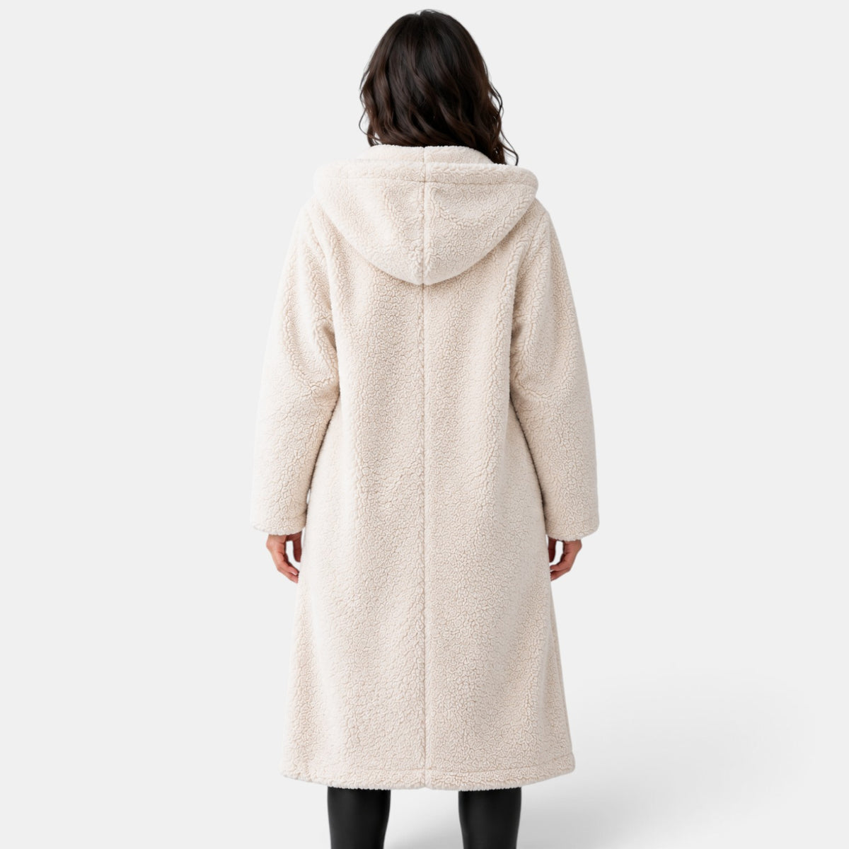 Women's Oversized Teddy Coat with Hood