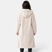 Women's Oversized Teddy Coat with Hood