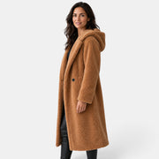 Women's Oversized Teddy Coat with Hood