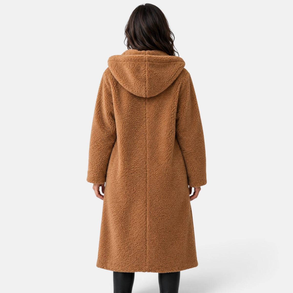 Women's Oversized Teddy Coat with Hood