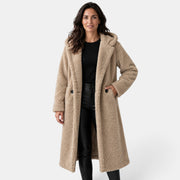 Women's Oversized Teddy Coat with Hood