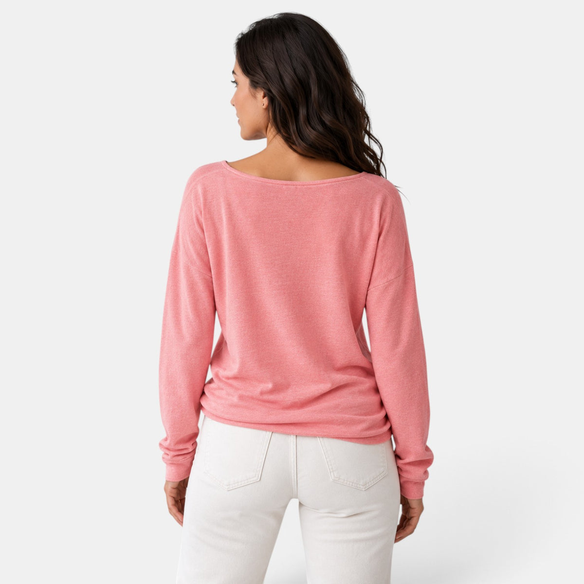 Jersey Mujer Punto Fino Cuello Redondo Ligero