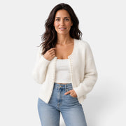 Cárdigan Mujer de Punto con Perlas