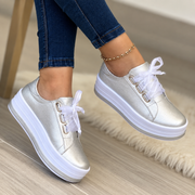 Women's Platform Sneakers with Bows