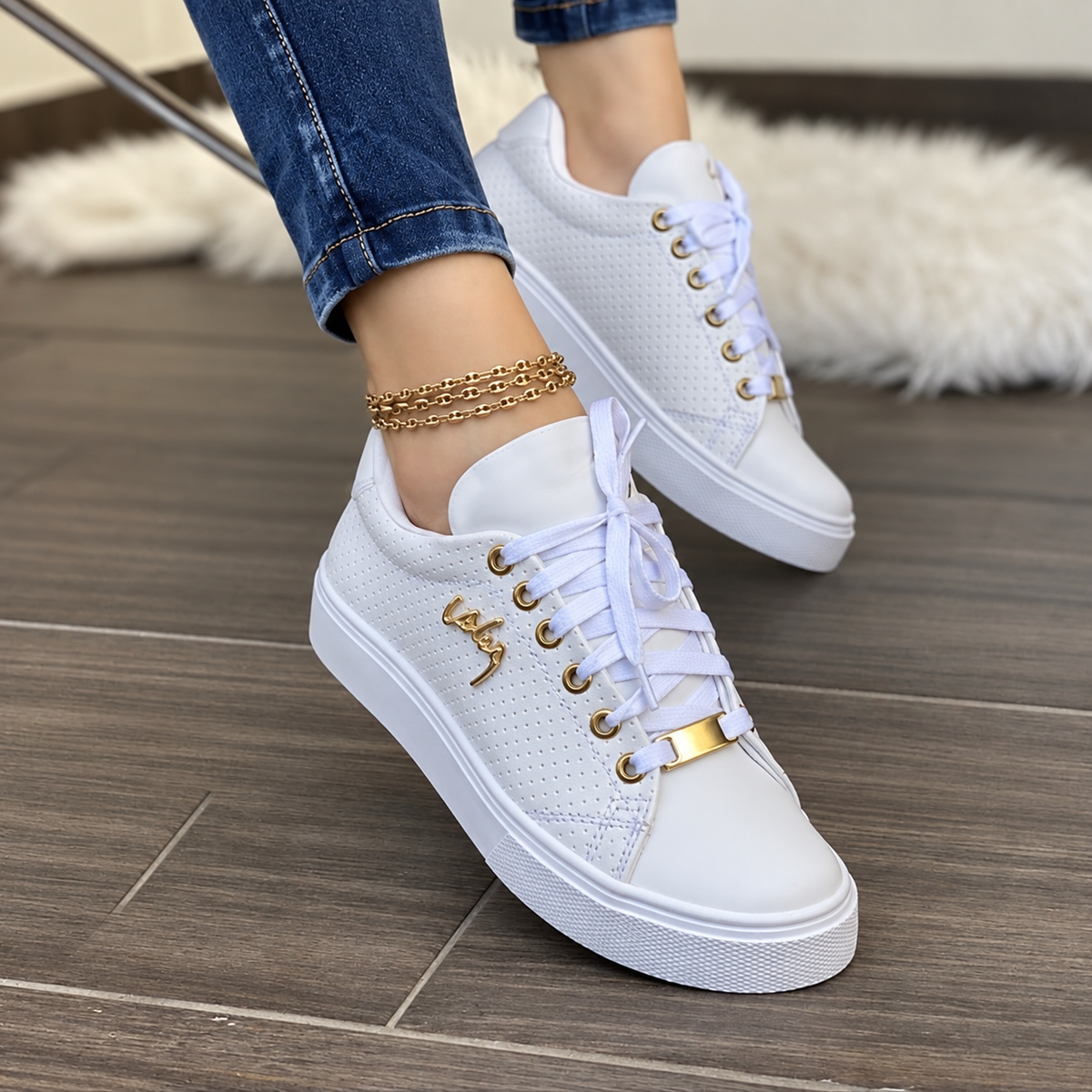 Zapatillas Mujer Transpirables con Cordones