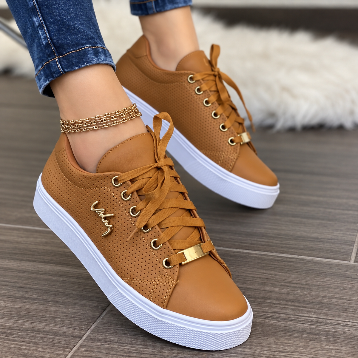 Zapatillas Mujer Transpirables con Cordones